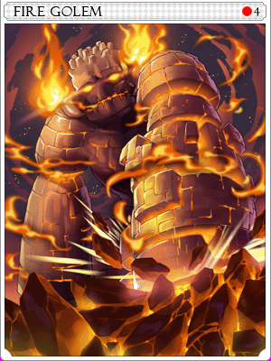 Carta Golem de Fogo