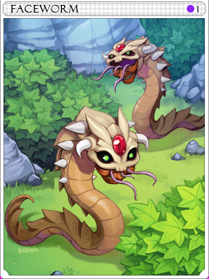 Carta Verme com Rosto