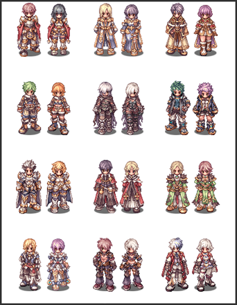 Sprites das Classes 4 do LatamRO