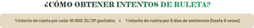ROULETTE EVENT HOW TO EARN