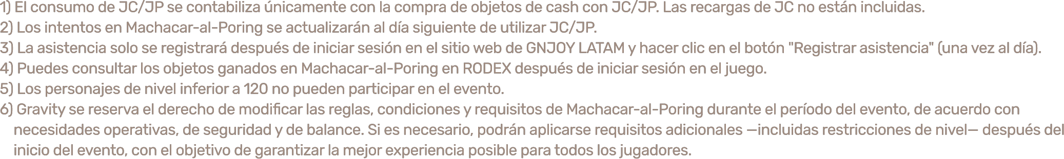ROULETTE NOTICE
